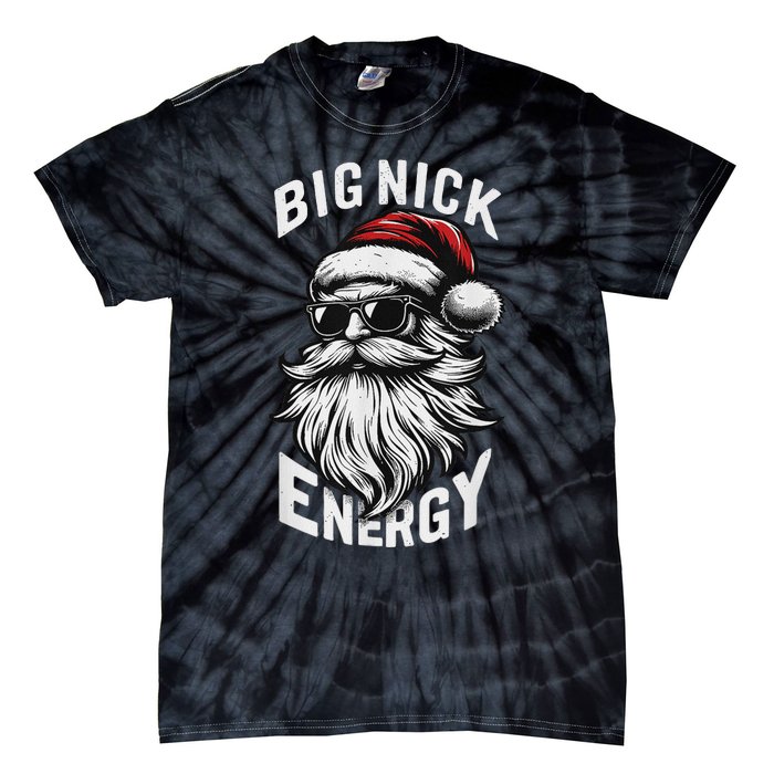 Big Nick Energy Funny Santa Christmas Tie-Dye T-Shirt