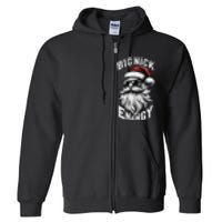 Big Nick Energy Funny Santa Christmas Full Zip Hoodie