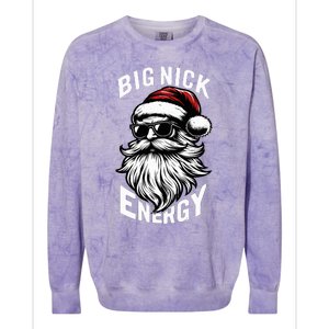 Big Nick Energy Funny Santa Christmas Colorblast Crewneck Sweatshirt