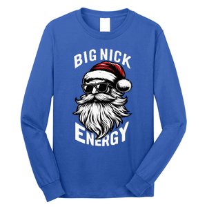 Big Nick Energy Funny Santa Christmas Long Sleeve Shirt