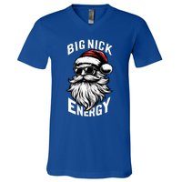 Big Nick Energy Funny Santa Christmas V-Neck T-Shirt