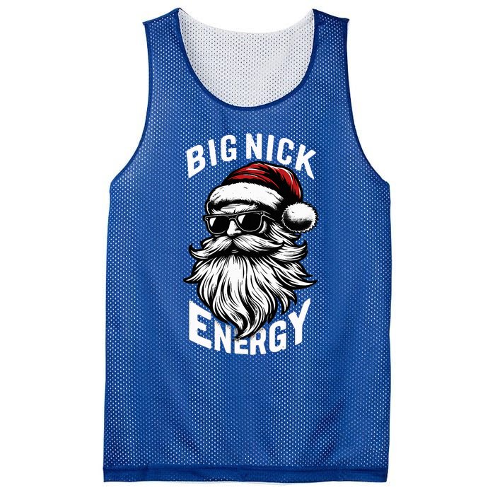 Big Nick Energy Funny Santa Christmas Mesh Reversible Basketball Jersey Tank