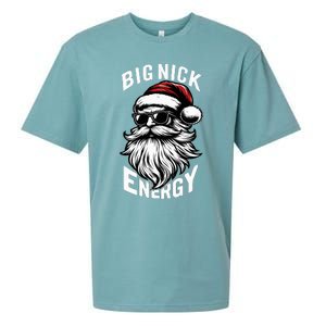 Big Nick Energy Funny Santa Christmas Sueded Cloud Jersey T-Shirt