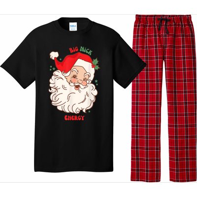 Big Nick Energy Shirt Santa Xmas Funny Christmas Pajama Set