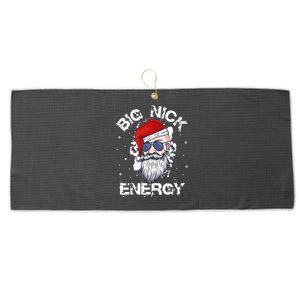 Big Nick Energy Santa Christmas Big Nick Energy Big Nick Large Microfiber Waffle Golf Towel