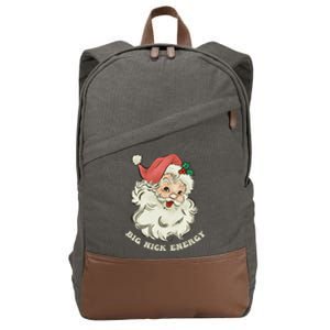 Big Nick Energy Santa Groovy Retro Meaningful Gift Cotton Canvas Backpack