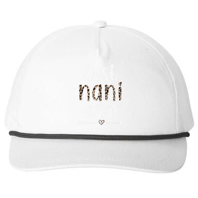 Best Nani Ever Nani Grandmother Proud Nani Grandma Snapback Five-Panel Rope Hat