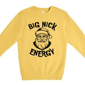 Big Nick Energy Classic Santa Claus Christmas Premium Crewneck Sweatshirt