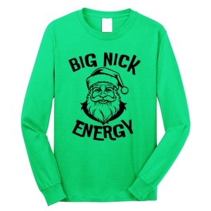 Big Nick Energy Classic Santa Claus Christmas Long Sleeve Shirt