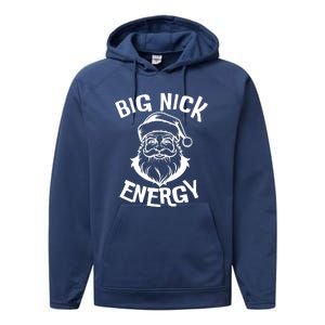 Big Nick Energy Classic Santa Claus Christmas Performance Fleece Hoodie