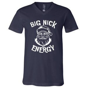 Big Nick Energy Classic Santa Claus Christmas V-Neck T-Shirt