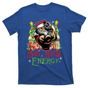 Big Nick Energy Santa Gym Fitness Weight Lifting Christmas Great Gift T-Shirt