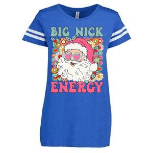 Big Nick Energy Funny Santa Xmas Retro Christmas Enza Ladies Jersey Football T-Shirt