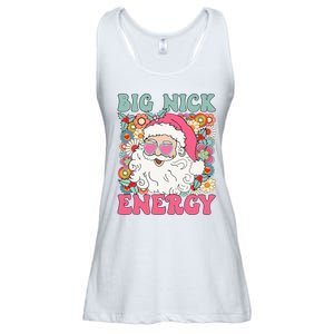 Big Nick Energy Funny Santa Xmas Retro Christmas Ladies Essential Flowy Tank