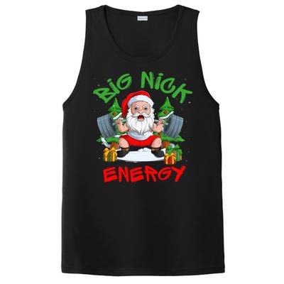 Big Nick Energy Santa Gym Fitness Weight Lifting Christmas Gift PosiCharge Competitor Tank