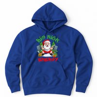 Big Nick Energy Santa Gym Fitness Weight Lifting Christmas Gift Hoodie