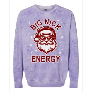 Big Nick Energy Santa Inappropriate Christmas Ugly Xmas Great Gift Colorblast Crewneck Sweatshirt