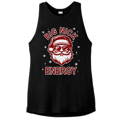 Big Nick Energy Santa Inappropriate Christmas Ugly Xmas Great Gift Ladies PosiCharge Tri-Blend Wicking Tank