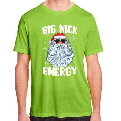 Big Nick Energy Retro Funny Santa Face Christmas Cool Gift Adult ChromaSoft Performance T-Shirt