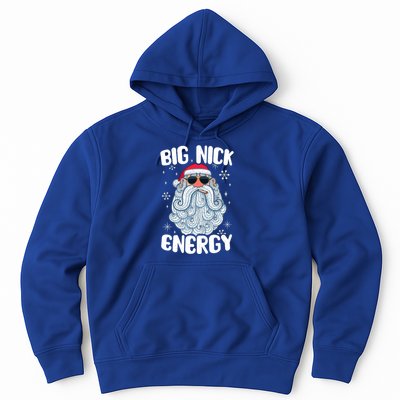 Big Nick Energy Retro Funny Santa Face Christmas Cool Gift Hoodie