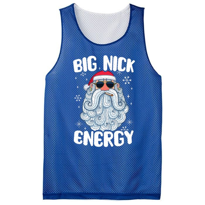 Big Nick Energy Retro Funny Santa Face Christmas Cool Gift Mesh Reversible Basketball Jersey Tank