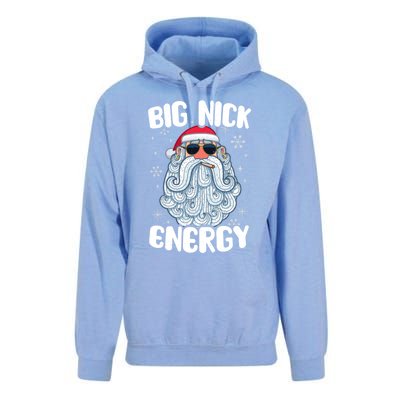 Big Nick Energy Retro Funny Santa Face Christmas Cool Gift Unisex Surf Hoodie