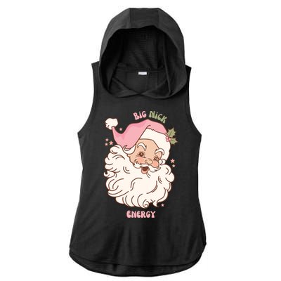 Big Nick Energy Santa Naughty Adult Humor Funny Christmas Meaningful Gift Ladies PosiCharge Tri-Blend Wicking Draft Hoodie Tank