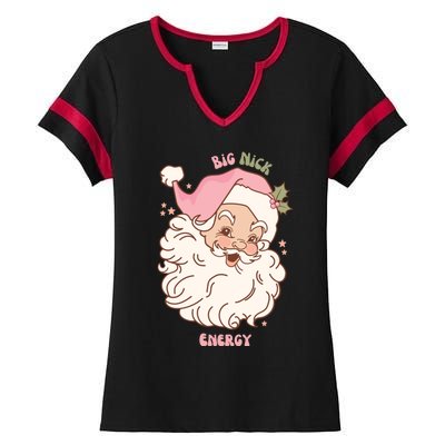 Big Nick Energy Santa Naughty Adult Humor Funny Christmas Meaningful Gift Ladies Halftime Notch Neck Tee