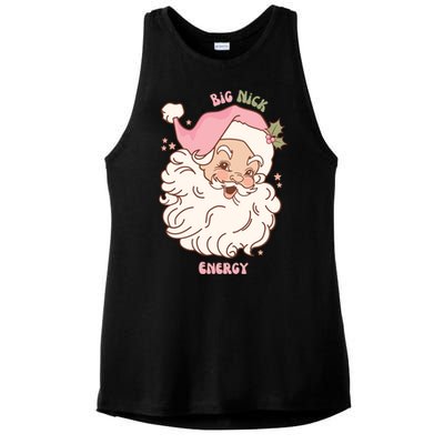 Big Nick Energy Santa Naughty Adult Humor Funny Christmas Meaningful Gift Ladies PosiCharge Tri-Blend Wicking Tank