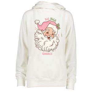 Big Nick Energy Santa Naughty Adult Humor Funny Christmas Meaningful Gift Womens Funnel Neck Pullover Hood