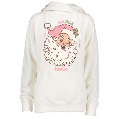 Big Nick Energy Santa Naughty Adult Humor Funny Christmas Meaningful Gift Womens Funnel Neck Pullover Hood