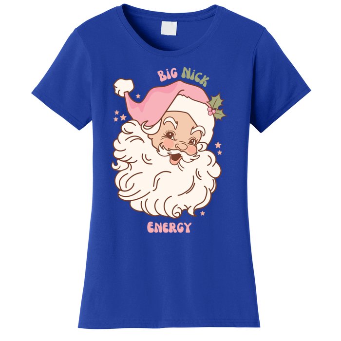 Big Nick Energy Santa Naughty Adult Humor Funny Christmas Meaningful Gift Women's T-Shirt