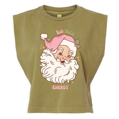 Big Nick Energy Santa Naughty Adult Humor Funny Christmas Meaningful Gift Garment-Dyed Women's Muscle Tee