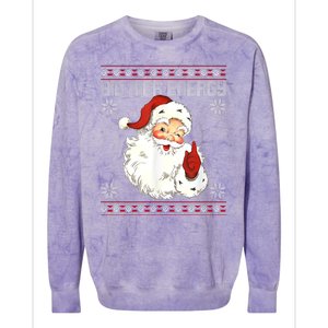 Big Nick Energy Santa Claus Holiday Colorblast Crewneck Sweatshirt