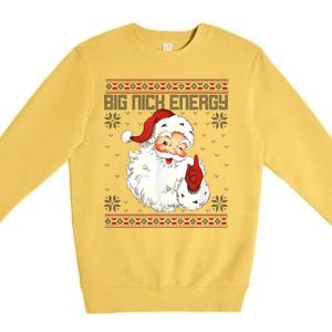 Big Nick Energy Santa Claus Holiday Premium Crewneck Sweatshirt