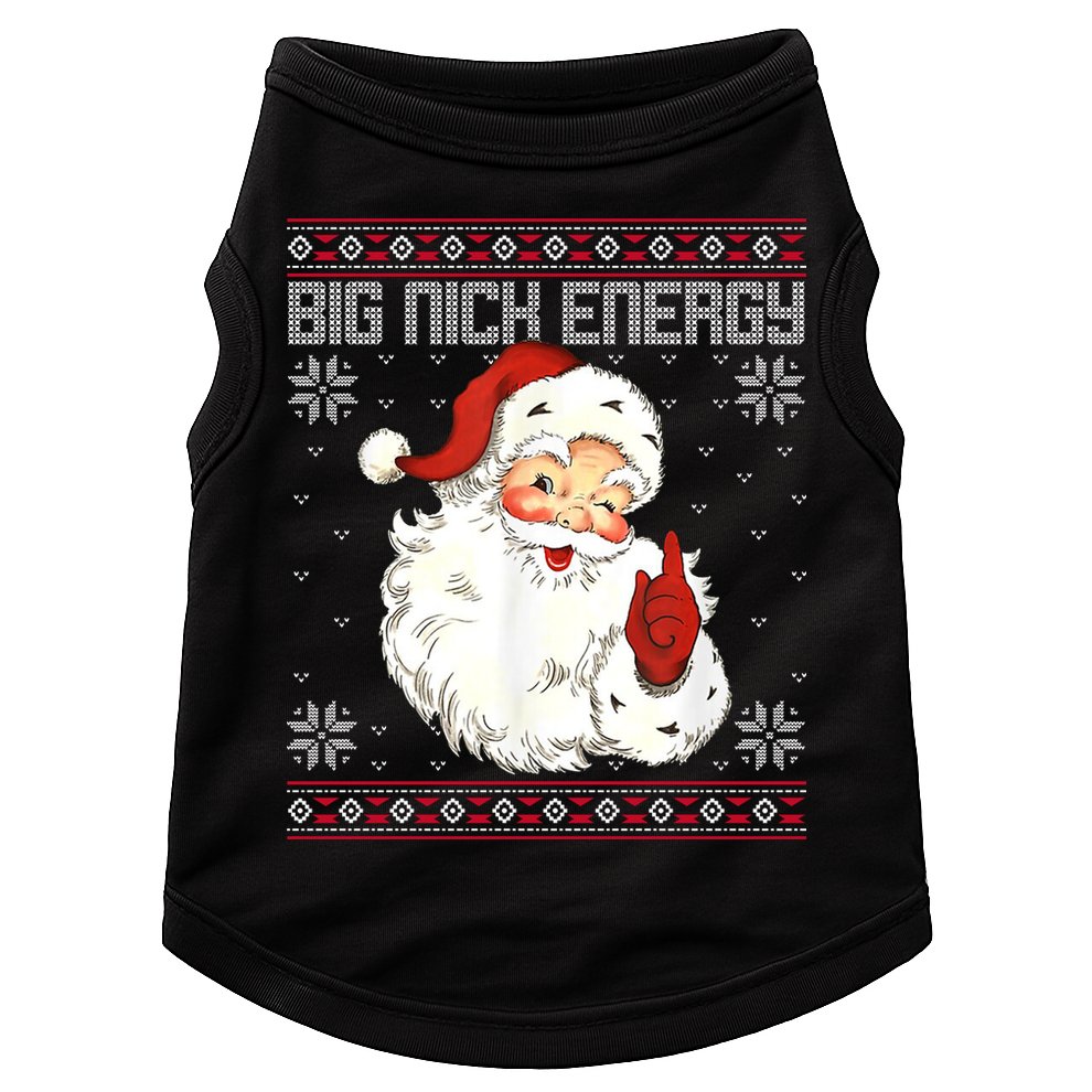 Big Nick Energy Santa Claus Holiday Doggie Tank