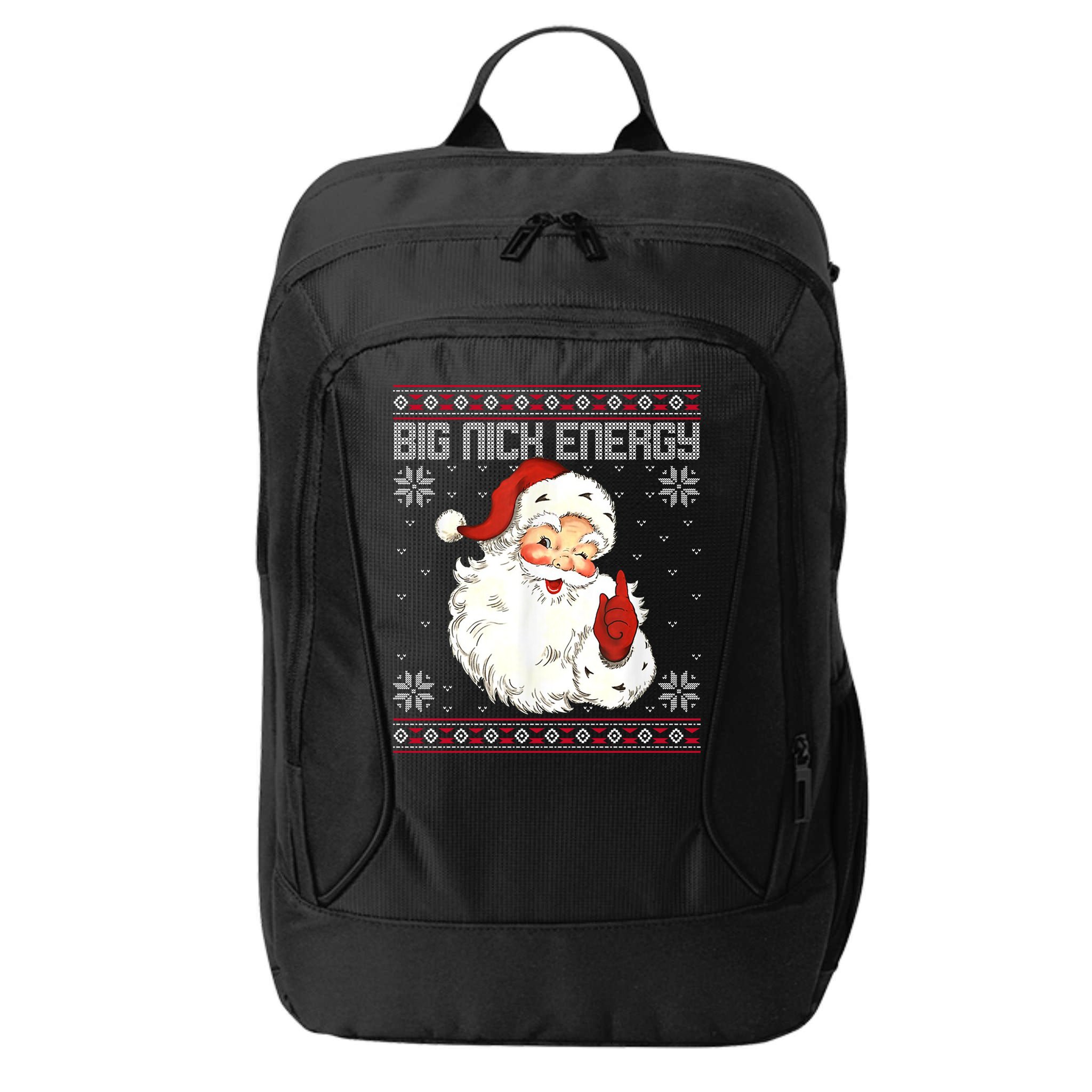 Big Nick Energy Santa Claus Holiday City Backpack