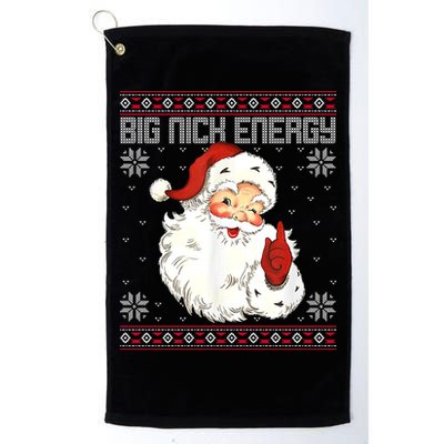 Big Nick Energy Santa Claus Holiday Golf Towel