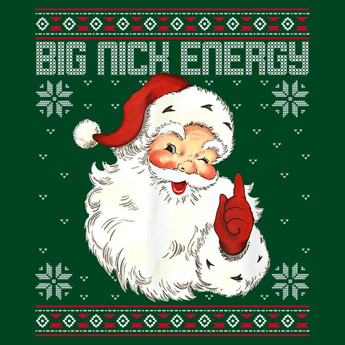 Big Nick Energy Santa Claus Holiday Performance Shirt