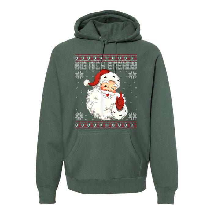 Big Nick Energy Santa Claus Holiday Premium Hoodie