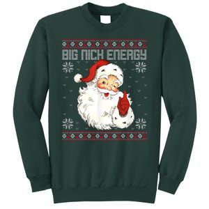 Big Nick Energy Santa Claus Holiday Tall Sweatshirt