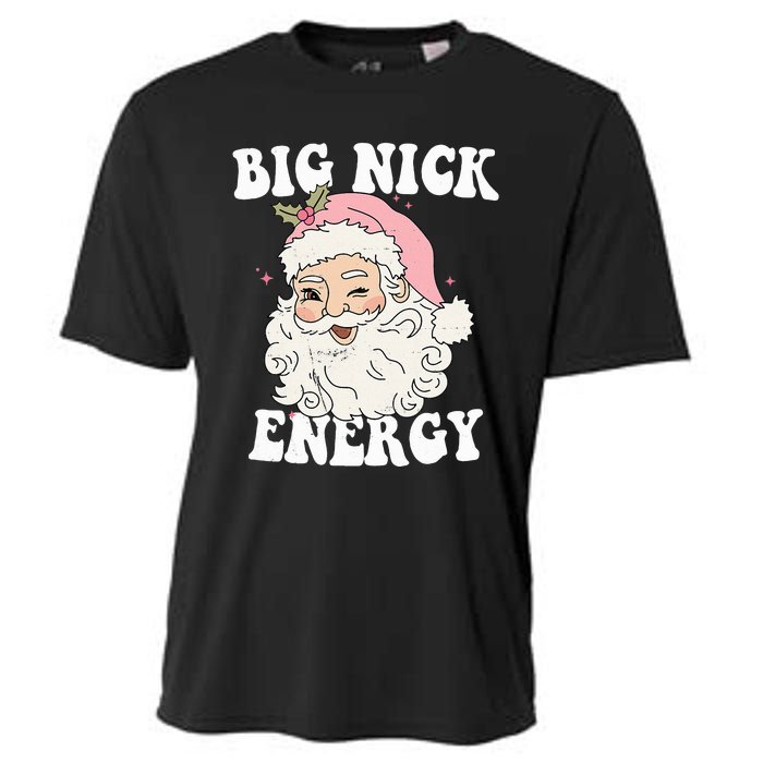 Big Nick Energy Funny Santa Xmas Retro Christmas  Cooling Performance Crew T-Shirt