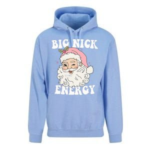 Big Nick Energy Funny Santa Xmas Retro Christmas  Unisex Surf Hoodie