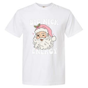 Big Nick Energy Funny Santa Xmas Retro Christmas  Garment-Dyed Heavyweight T-Shirt