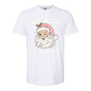 Big Nick Energy Funny Santa Xmas Retro Christmas  Softstyle CVC T-Shirt