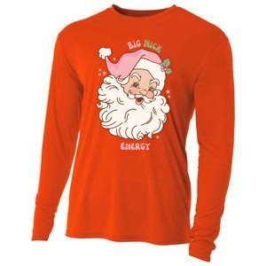 Big Nick Energy Santa Naughty Adult Humor Funny Christmas Gift Cooling Performance Long Sleeve Crew