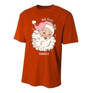 Big Nick Energy Santa Naughty Adult Humor Funny Christmas Gift Performance Sprint T-Shirt