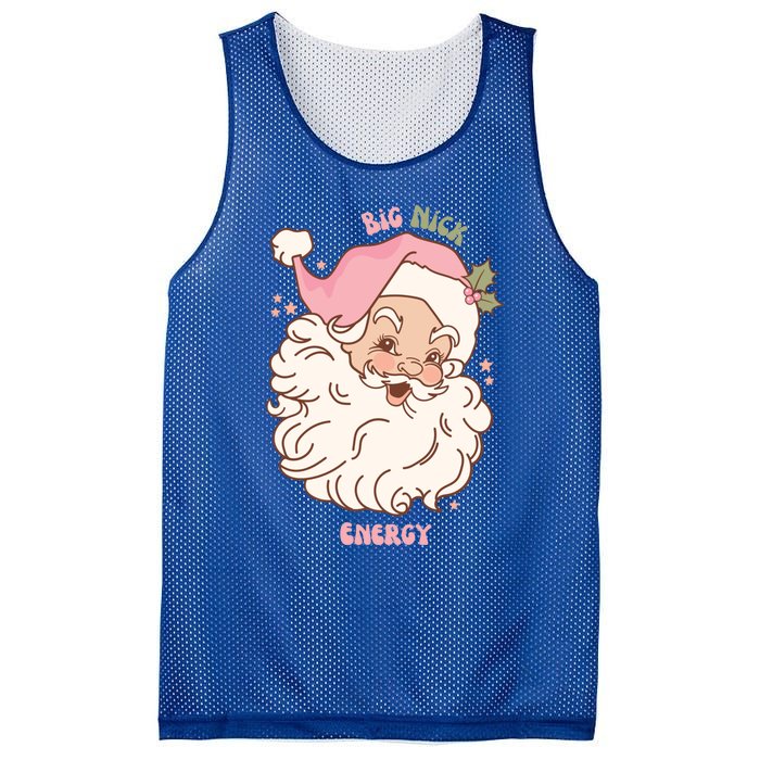 Big Nick Energy Santa Naughty Adult Humor Funny Christmas Gift Mesh Reversible Basketball Jersey Tank