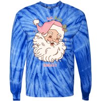 Big Nick Energy Santa Naughty Adult Humor Funny Christmas Gift Tie-Dye Long Sleeve Shirt