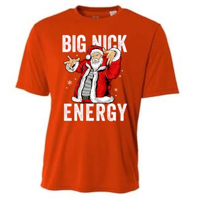 Big Nick Energy Santa Naughty Adult Humor Funny Christmas Gift Cooling Performance Crew T-Shirt